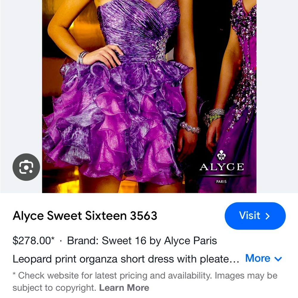 Alyce Paris sweet 16 / homecoming dress size 4